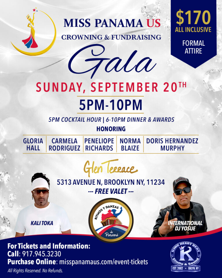 Miss Panama US 2026 Crowning and Fundraising Gala Flyer
